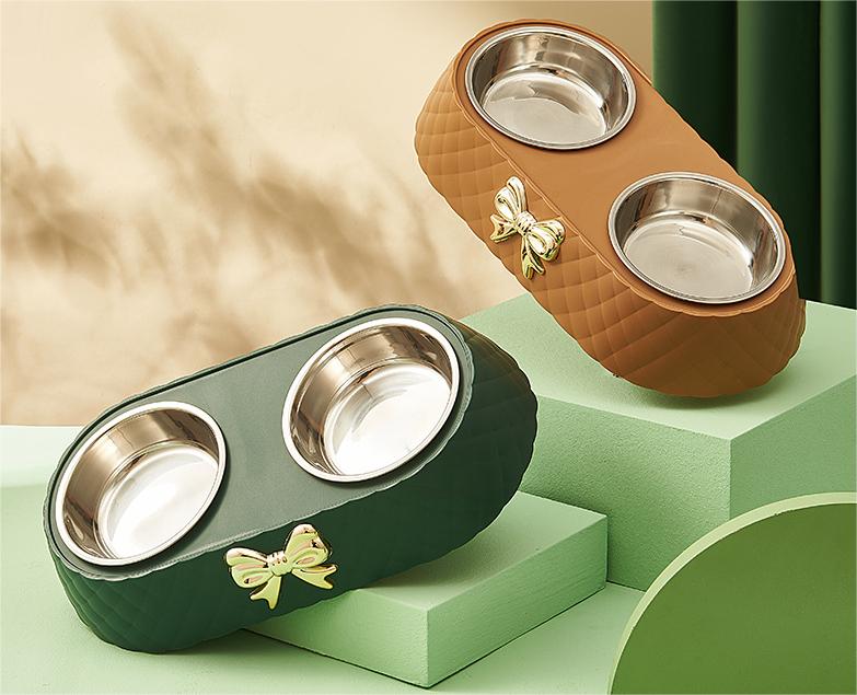 Elevated 2-in-1 Stainless Steel Feeding Bowl - Dog Cat - (3 Color Options) - (While Supplies Last)