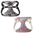 Adjustable Luxury Tweed Harness and Leash Set - (Rainbow, Black & Gray Tweed) - (XXS-M) - Dog - (While Supplies Last)