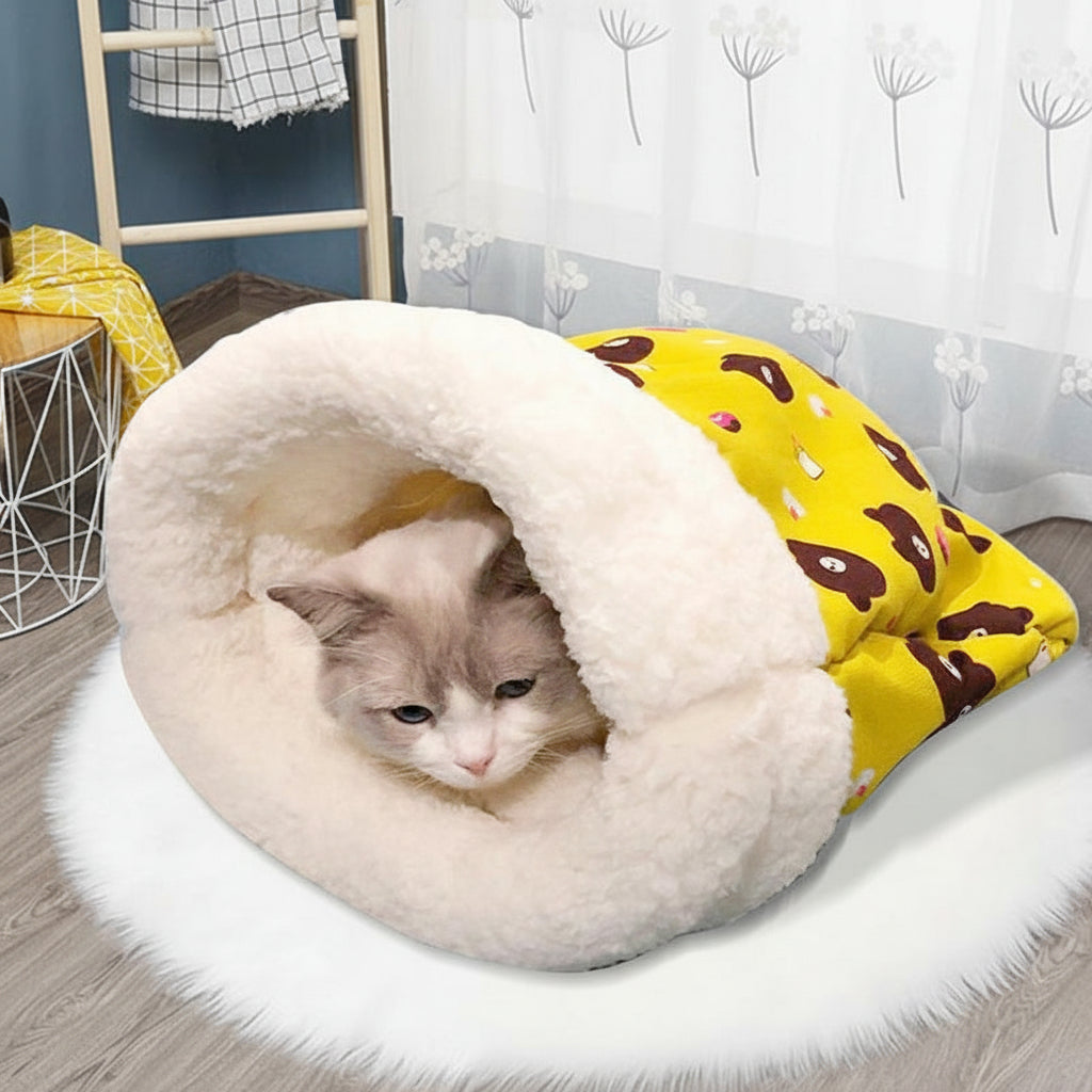 Plush Pocket Hide Away Sleeping Bag - Cat - (6 Color/Style Options)