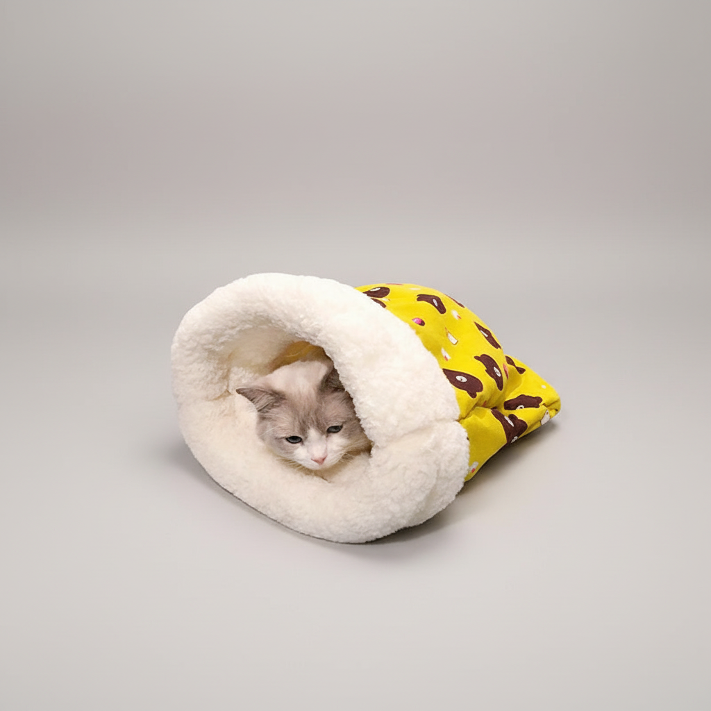 Plush Pocket Hide Away Sleeping Bag - Cat - (6 Color/Style Options)