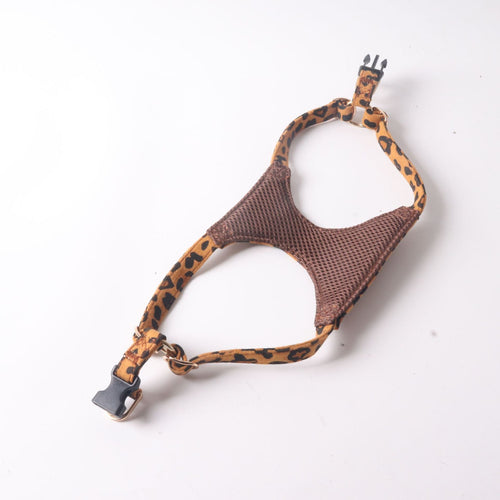 Adjustable Luxury Leopard Print Harness and Leash Set - (XXS-M) - Dog -  (While Supplies Last)