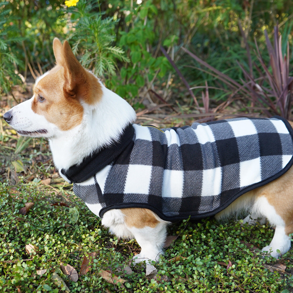 Classic Plaid Fleece Jacket - Dog - (2XL-6XL) - (Red, Black) - (While Supplies Last)