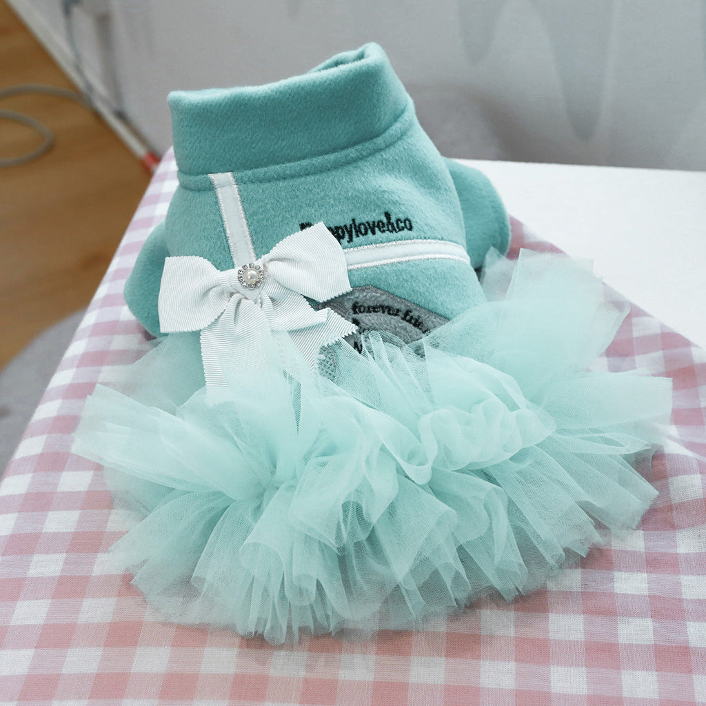 Elegant Tutu Dress - Dog - (Blue Green) - (XS-XL) - (While Supplies Last)