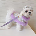Cape with a Knitted Hat, and Leash Set - Dog (Purple) - (XS-XL) - (While Supplies Last)