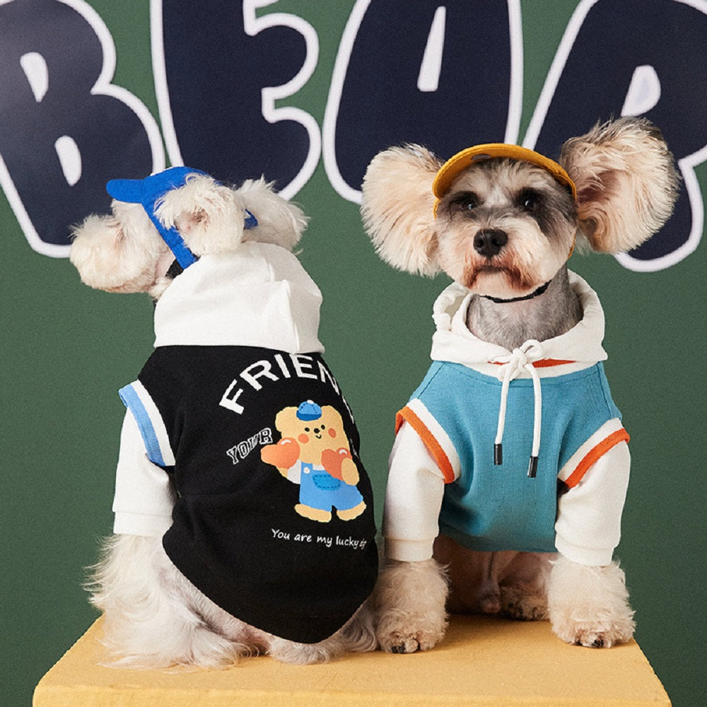 Cozy and Stylish Buddy Bear Hoodie - Dog (Black, Blue) - (S-XL) - While Supplies Last