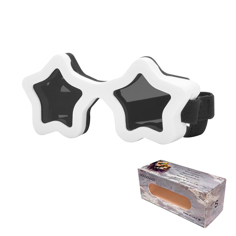 Star Shaped Adjustable Sunglasses with UV Protection - (3 Color Options) - Dog Cat (While Supplies Last)