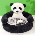 Plush Panda Hug Bed - Dog Cat