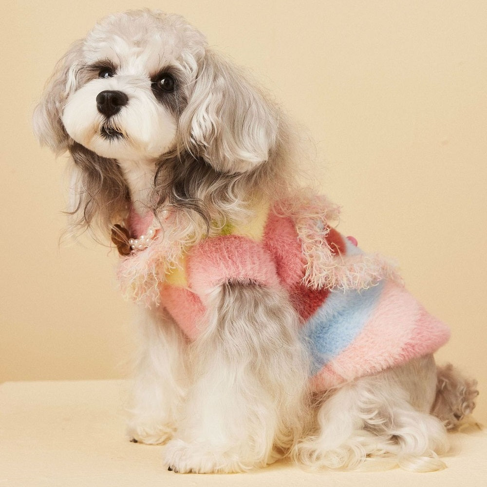 Cozy Heart Sweater - Dog - (Pink) - (While Supplies Last)