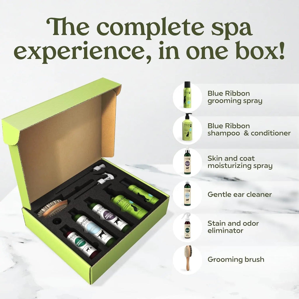 Grooming Set - (Pawfume Spa Gift Basket) - Dog - ( 6-Pieces) - (Enhanced Grooming Experience) - (While Supplies Last)