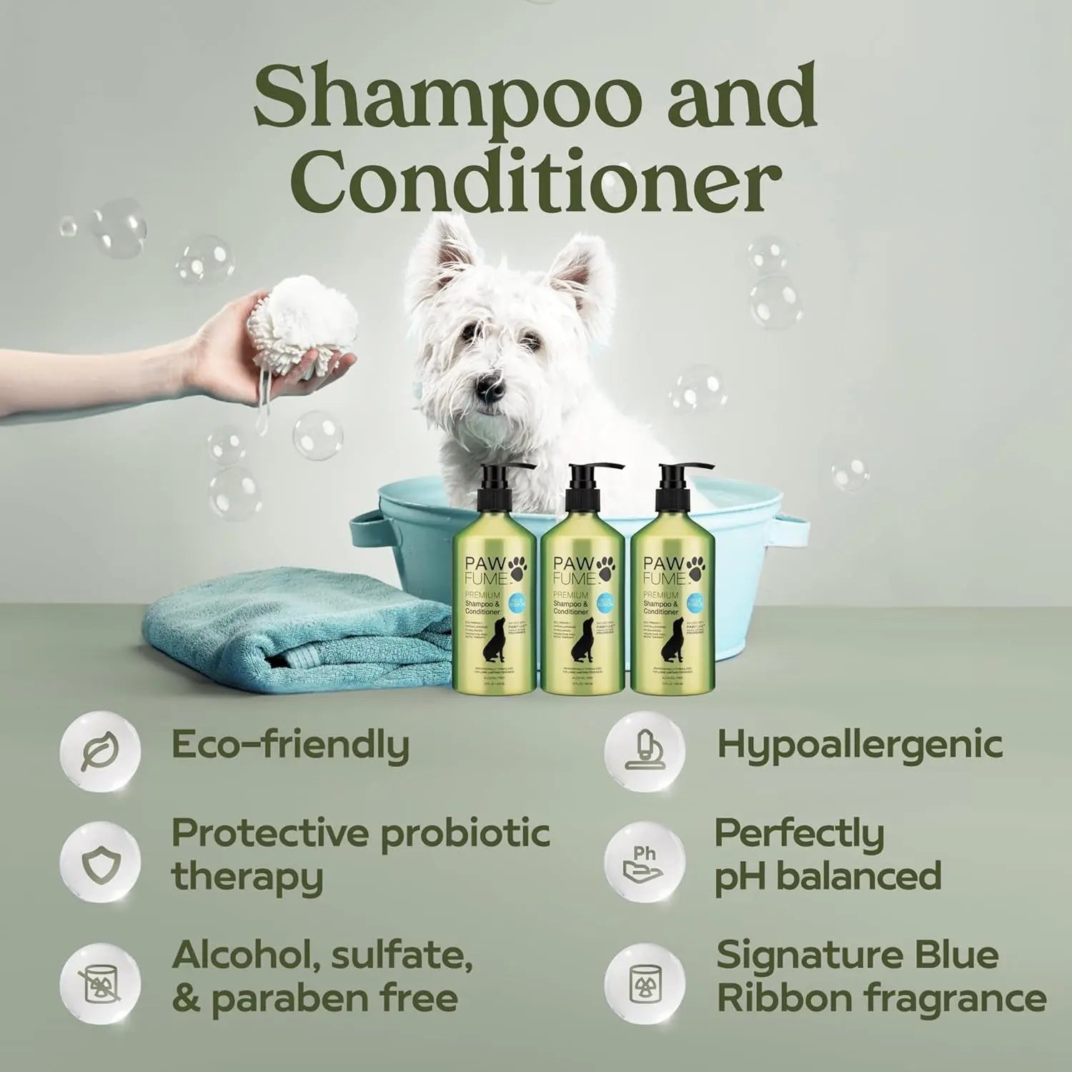 Grooming Set - (Pawfume Spa Gift Basket) - Dog - ( 6-Pieces) - (Enhanced Grooming Experience) - (While Supplies Last)