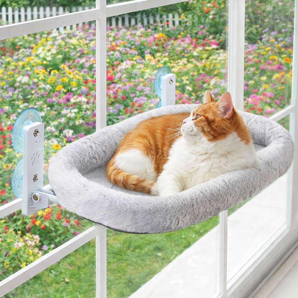 Katziela CloudPerch Window Hammock - Cat  - (Ultra-Strong Suction Cups) - (While Supplies Last)