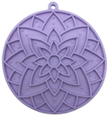 Anxious Dog: Try this Relief Enrichment Lick Mat (Lotus Design) (Pastels: Purple, Green, Pink, & Yellow)