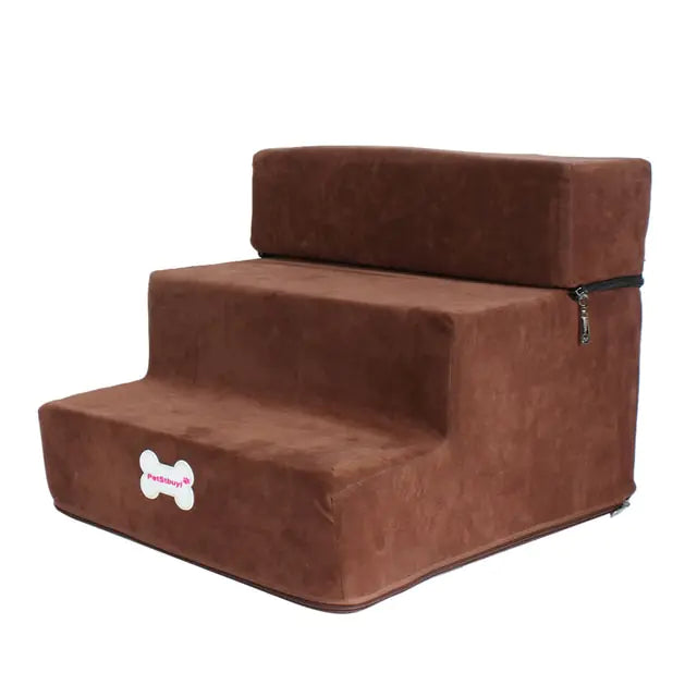 Bed Stairs - Dog - (Foldable) - (Anti-Slip) - (3-Level) - (5 Color Options) -