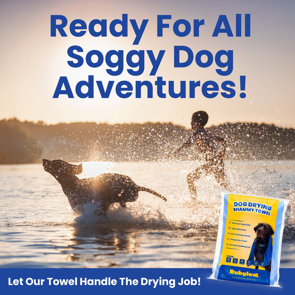 Drying Shammy Towel - Large Dog Cat - (Rapid Dry) - (Groomer Approved) - (1 pk, 2 pk) - (While Supplies Last)