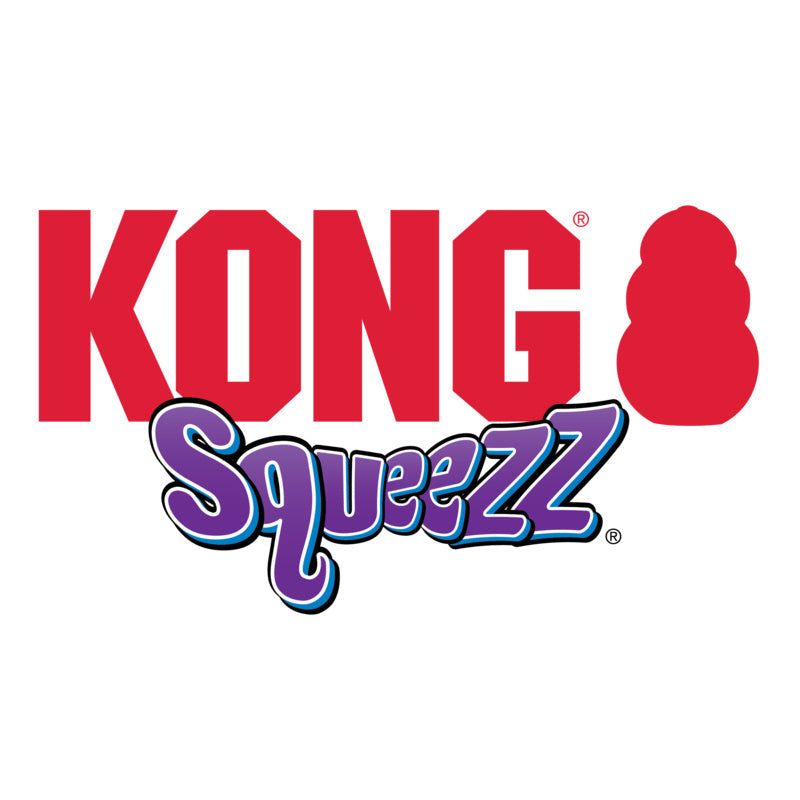 Squeezz Ring Toy - Dog -  (Kong) - (Squeaker) - (Gripping Texture) - (M-L) - (While Supplies Last)