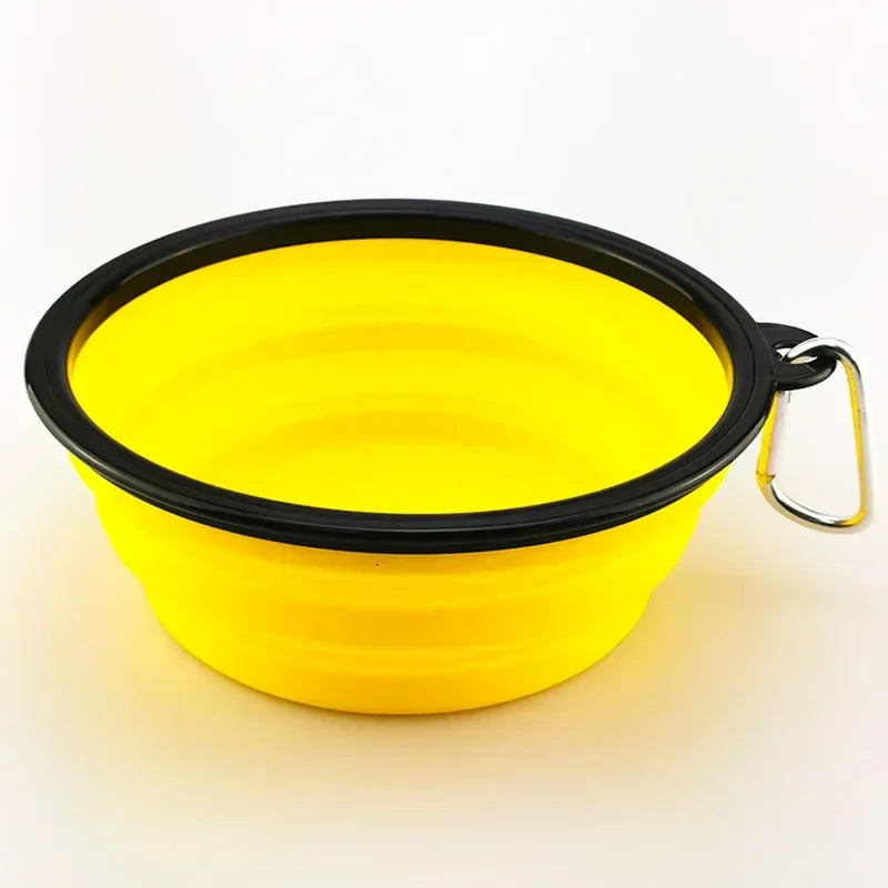 Collapsible Silicone Feeding Bowl with Lid - Dog Cat - (5 Color Options) - (While Supplies Last)