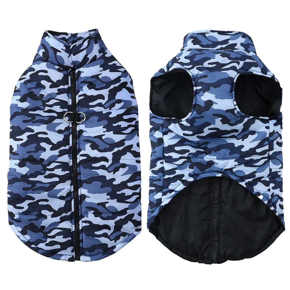 Camouflage Print Waterproof Vest - Dog Cat - (3 Color Options) - (4XL-6XL)