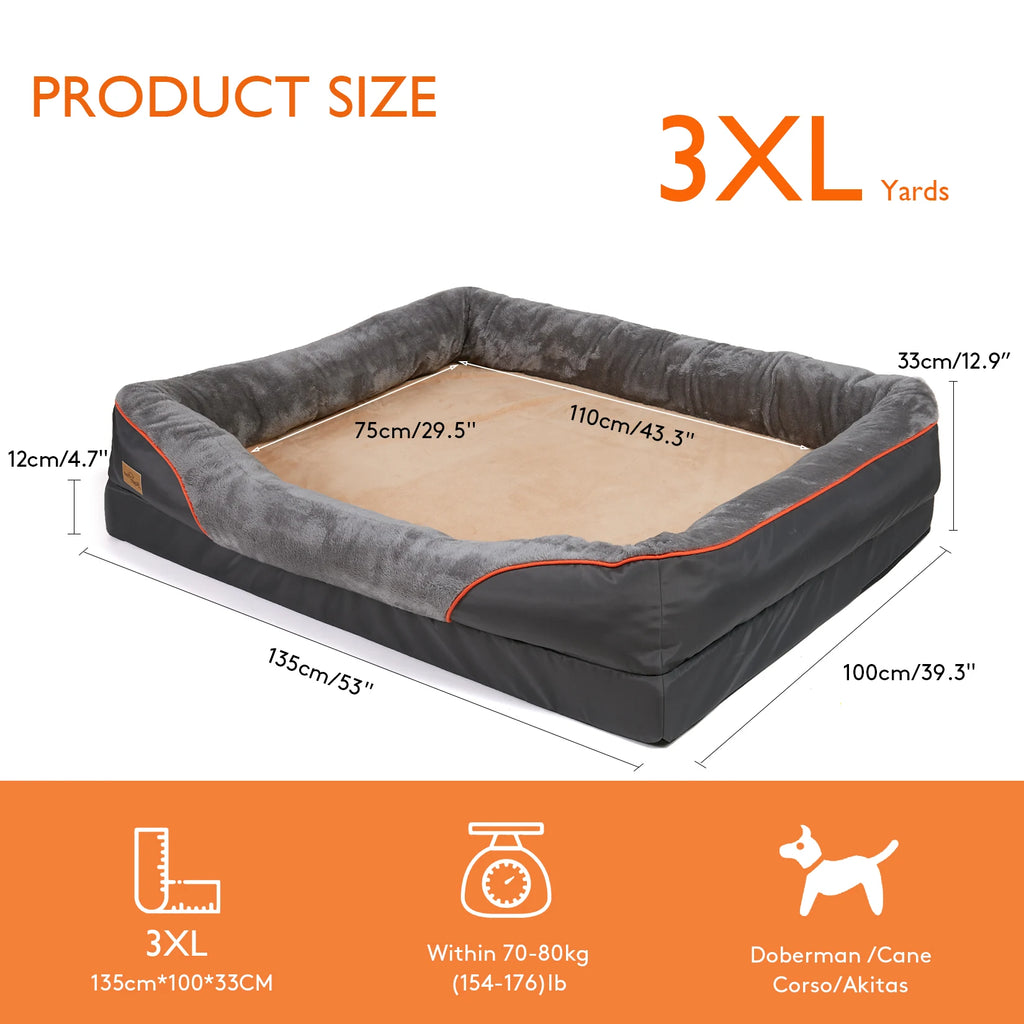 Large Soft Comfortable Cozy Bed - Dog