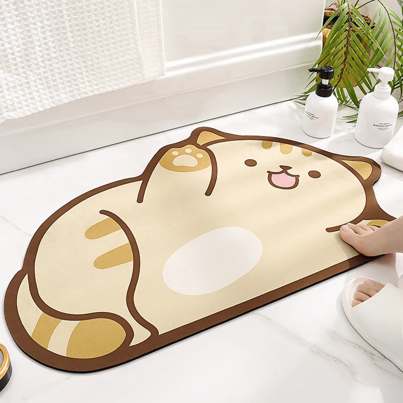 Bath Mat - Cat - (Neko) - (Approximately 15.7" × 23.6")