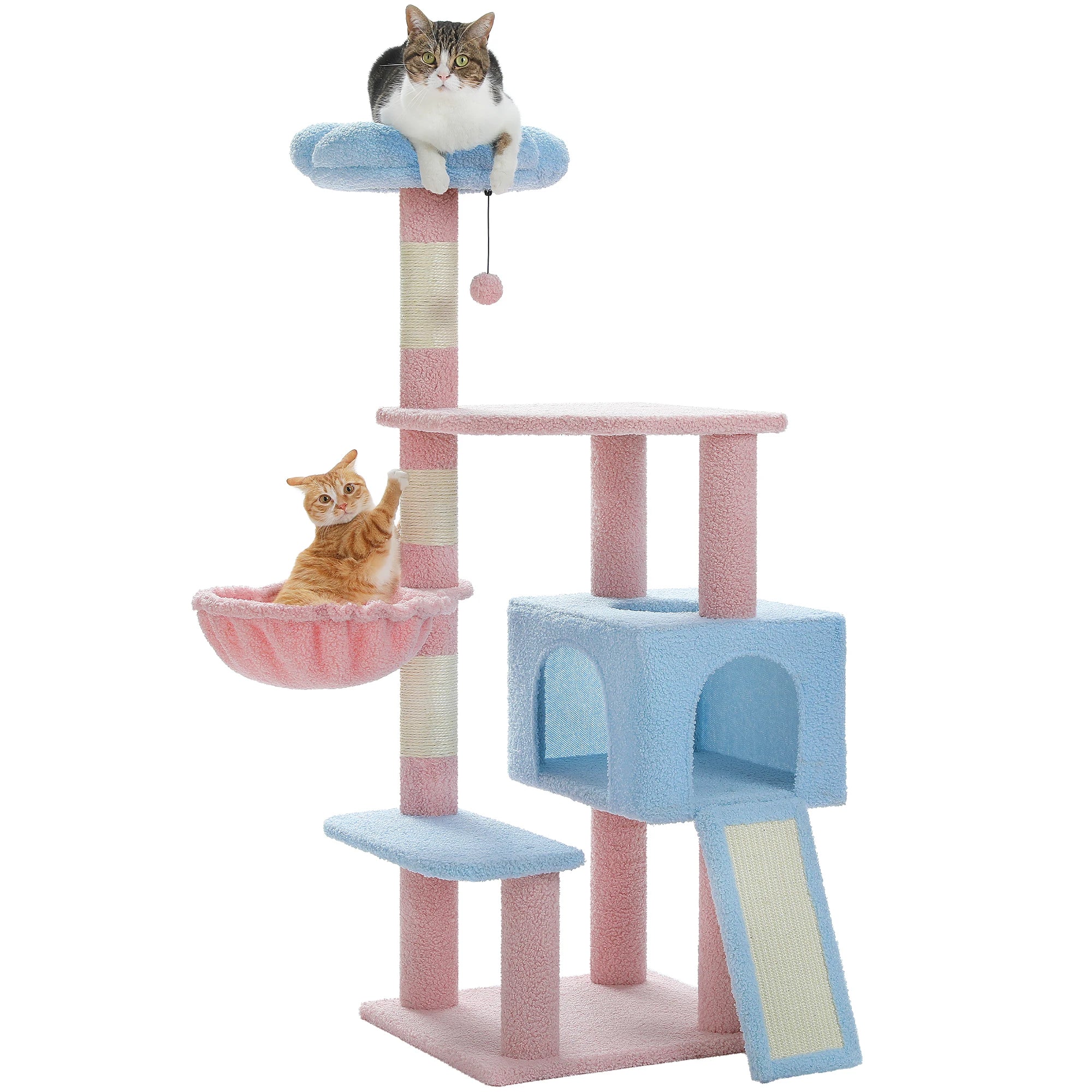 Multi-level Flower Cat Tree with Top Perch