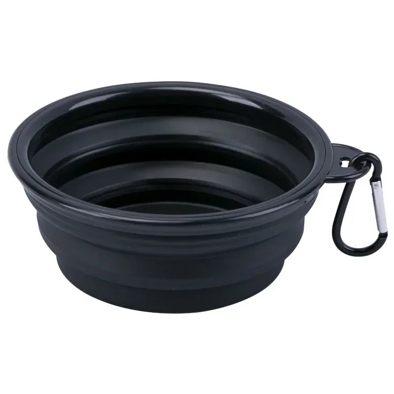 Collapsible Silicone Feeding Bowl with Lid - Dog Cat - (5 Color Options) - (While Supplies Last)