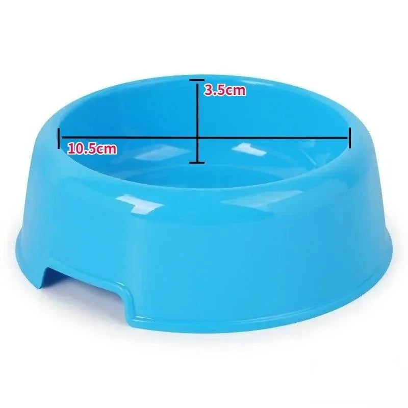Plastic Feeding Bowls - Dog Cat - (4 Color Options) - (While Supplies Last)