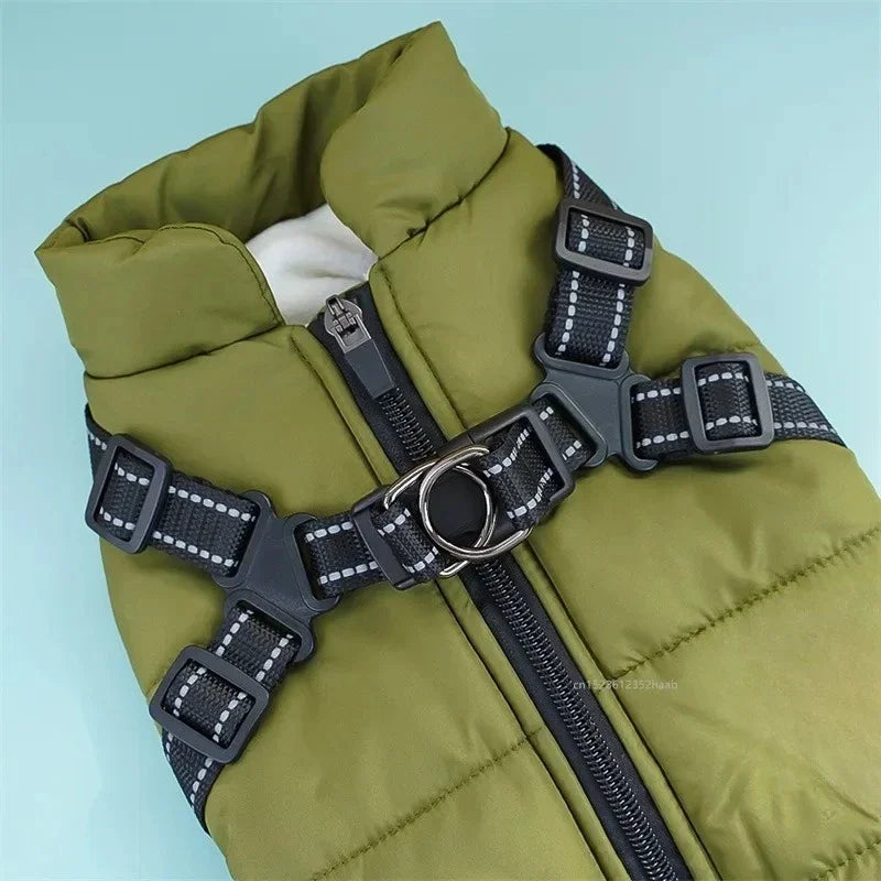 Waterproof Coat with Built-in Harness - Dog - (5 Color Options) - (S-XXL)