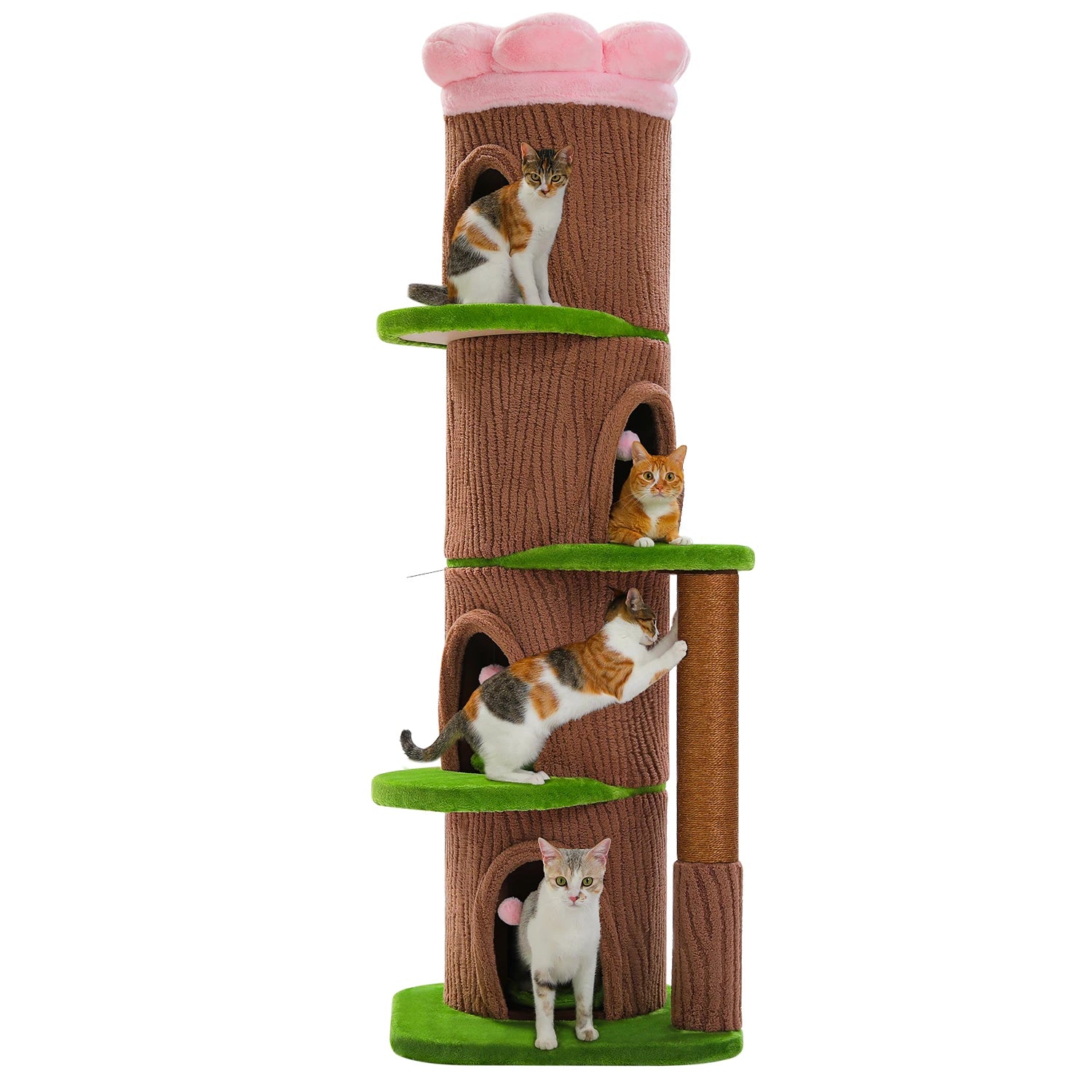 Flower Top Bed on Tall Cat Tower