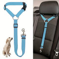 Secure and Safe Backseat Leash - (Blue) - Dog Cat