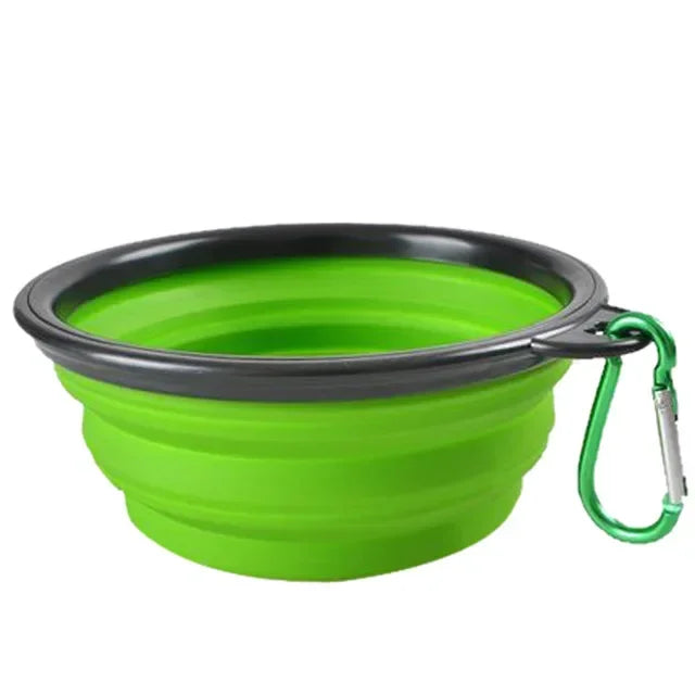 Collapsible Silicone Feeding Bowl with Lid - Dog Cat - (5 Color Options) - (While Supplies Last)