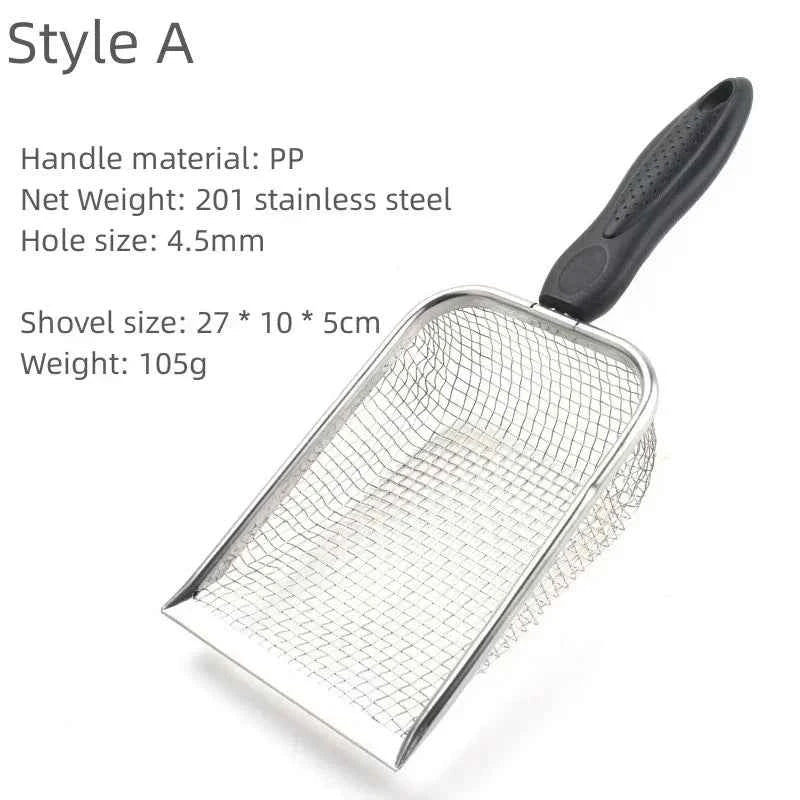 Long Handle Heavy Duty Litter Scoop - Cat - (Stainless Steel) - (4 Options) - (While Supplies Last)