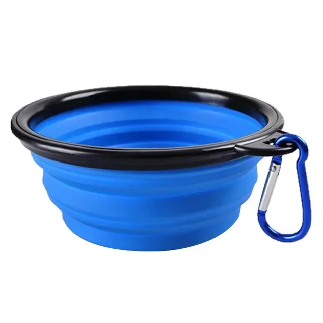 Collapsible Silicone Feeding Bowl with Lid - Dog Cat - (5 Color Options) - (While Supplies Last)
