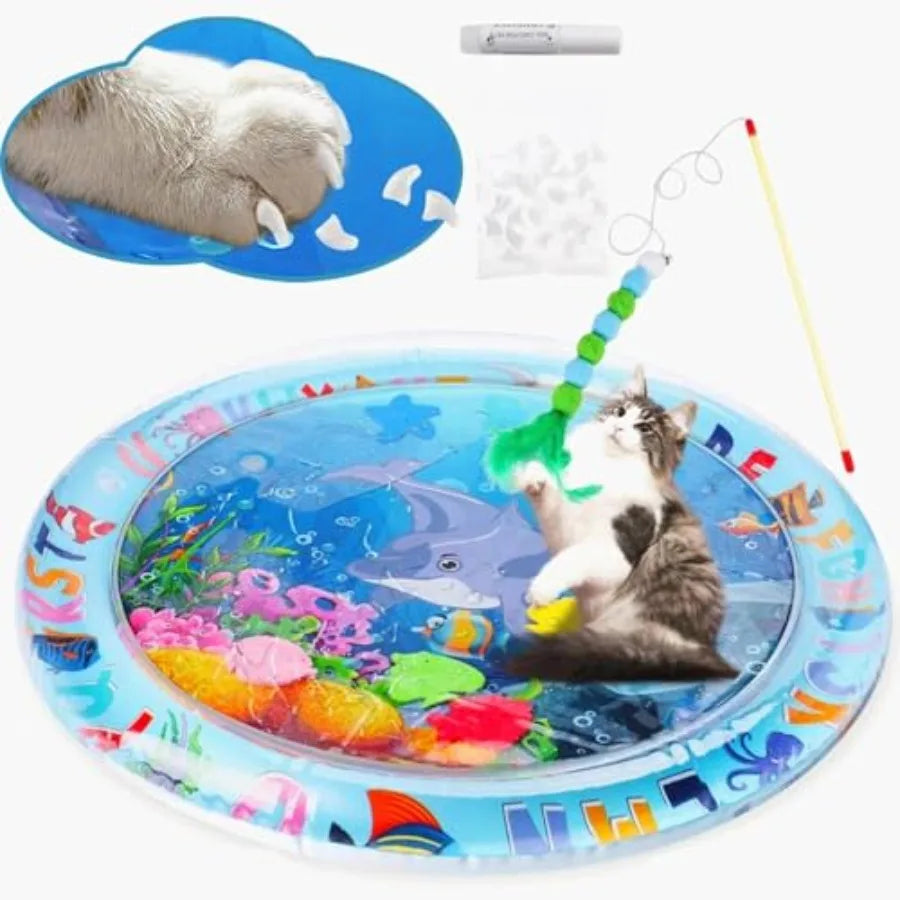 Thickened Anti-Scratch Underwater Scenery Play Mat - Cat - (While Supplies Last)