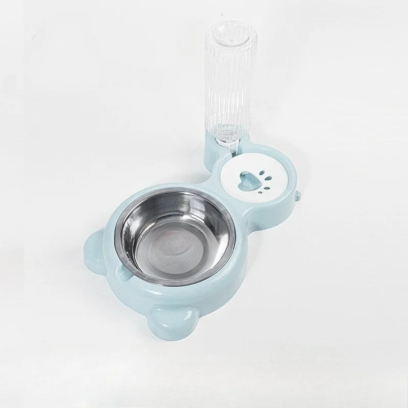 Automatic Water Dispenser and Cat Ear Food Bowl - Cat - (3 Color Options) - (While Supplies Last)