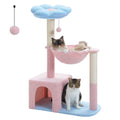 Flower Cat Tree with Large Metal Frame Hammock