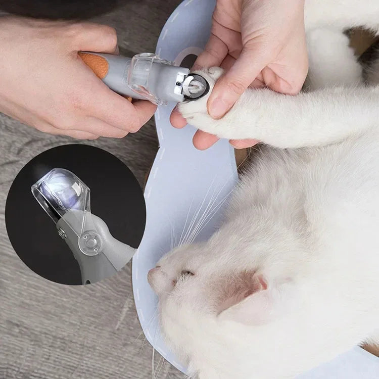 Nail Clipper With LED Light -  Cat Dog - (Professional) - (Grey) - (While Supplies Last)