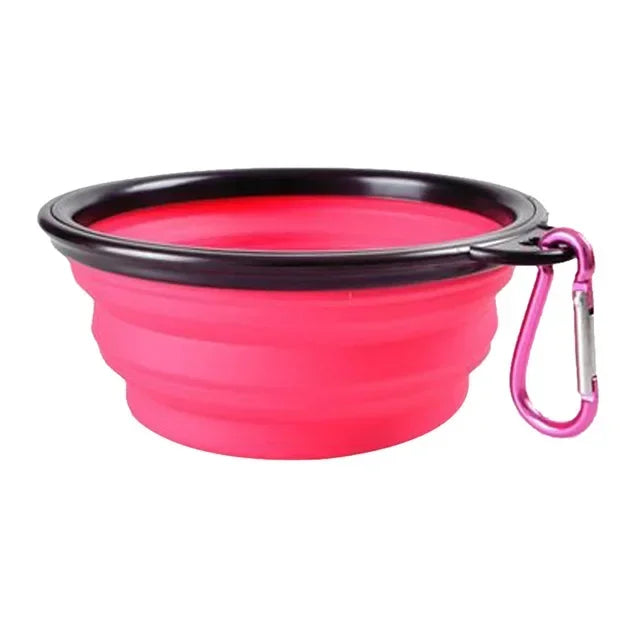 Collapsible Silicone Feeding Bowl with Lid - Dog Cat - (5 Color Options) - (While Supplies Last)