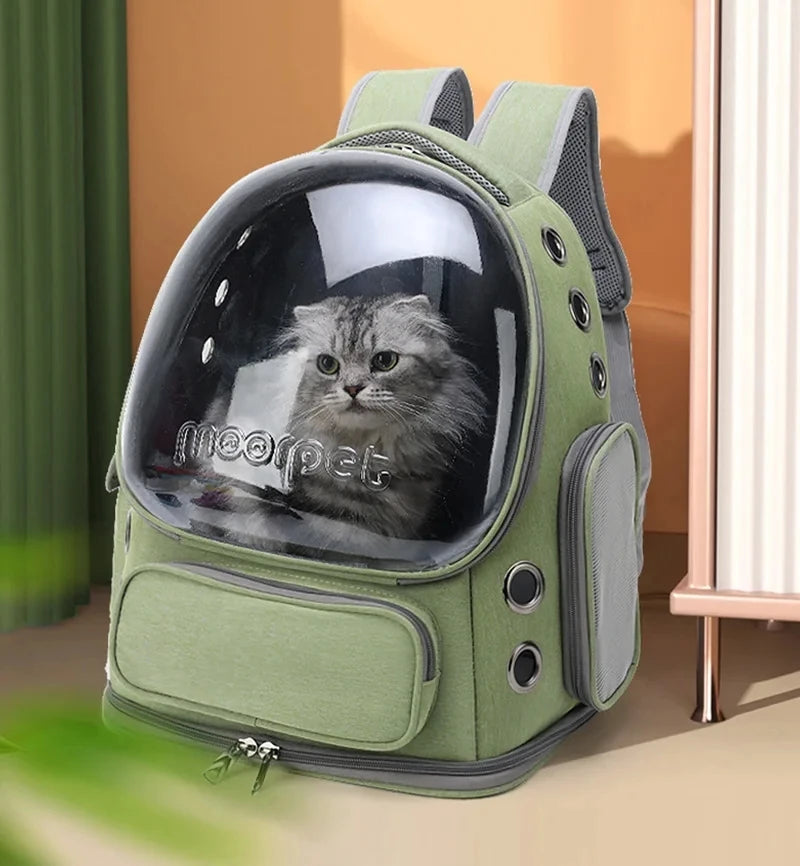 Transparent Window Pet Carrier Backpack - Dog Cat  - (3 Color Options)  - (42 x27x34cm)