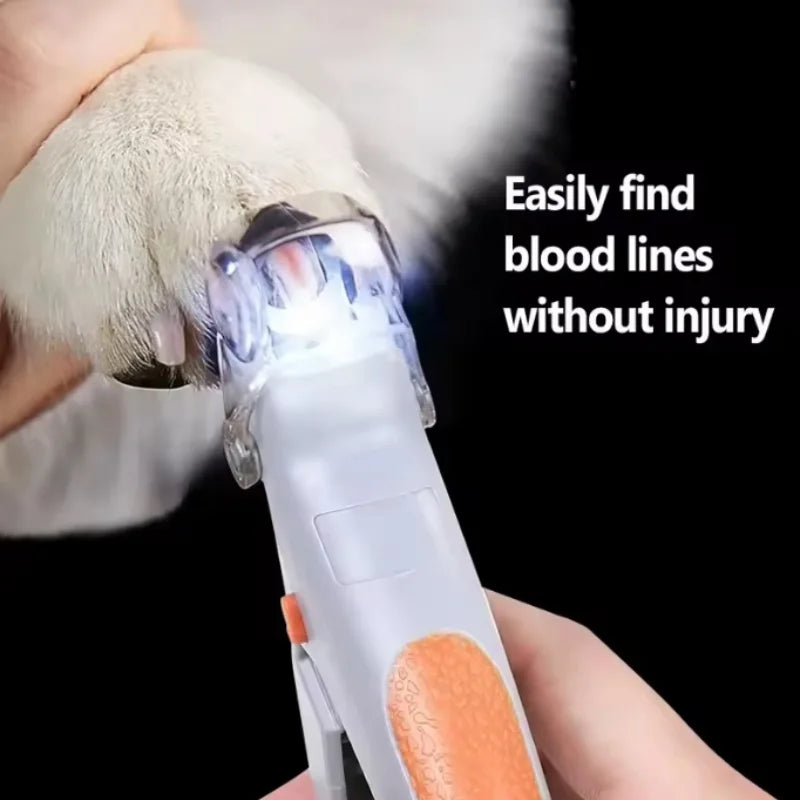 Nail Clipper With LED Light -  Cat Dog - (Professional) - (Grey) - (While Supplies Last)