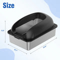 Semi-Closed Leak proof Litter Box with Lid - Cat - (Stainless Steel) - (Black, Lt. Grey) - (While Supplies Last)