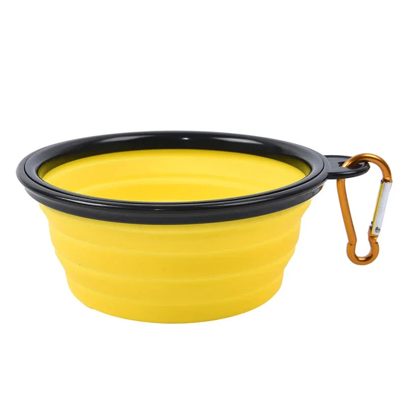 Collapsible Silicone Feeding Bowl with Lid - Dog Cat - (5 Color Options) - (While Supplies Last)