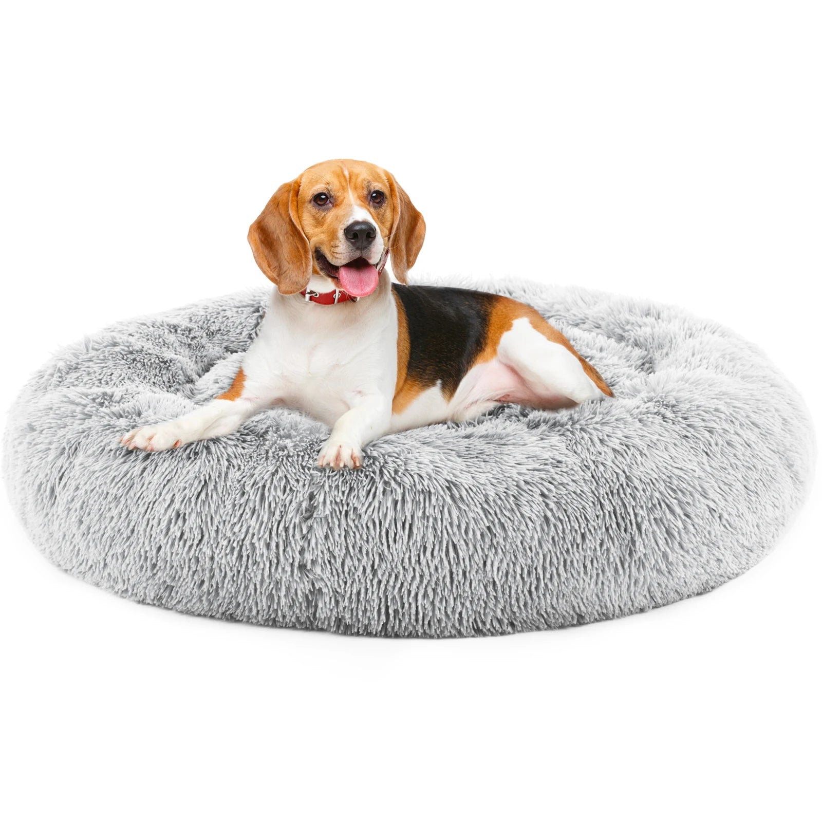 Anti-Slip High Rim Round Calming Bed - Dog