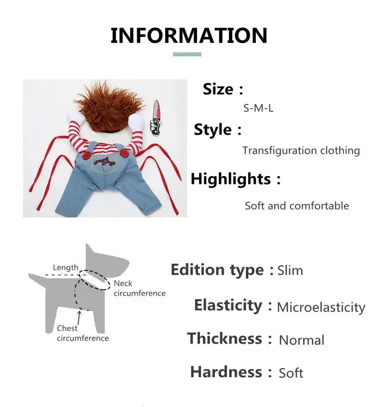 Funny and Festival Costumes - Dog Cat - (S-XL) - (19 Style Options)