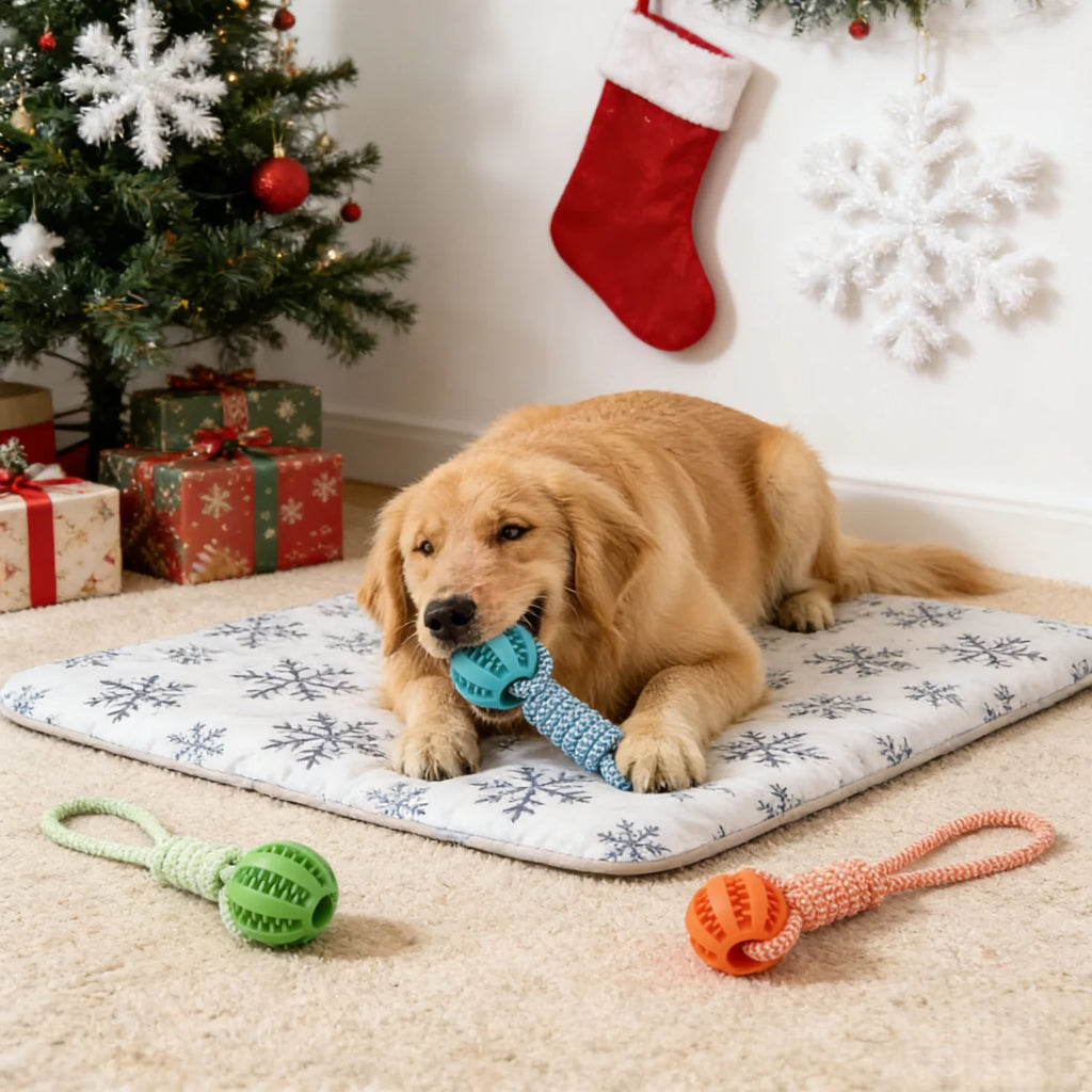 Durable Braided Pet Rope and Ball Chew Toy & Treat Dispenser