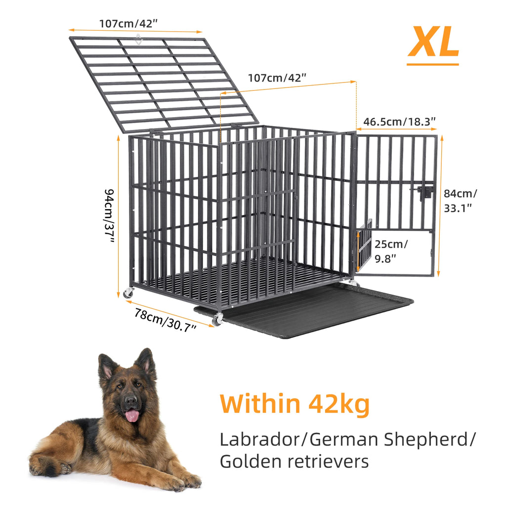Heavy Duty Crate Enclosure with Tray - Dog - (XL-XXL) - (Indoor/Outdoor) - (While Supplies Last)