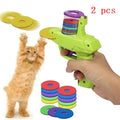 Interactive Toy with Colorful Flying Discs Set -  Cat - (3 Options) - (While Supplies Last)
