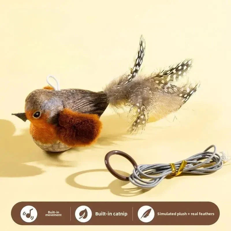 Interactive Bird Toy - Cat - (3 Color Options) - (While Supplies Last)