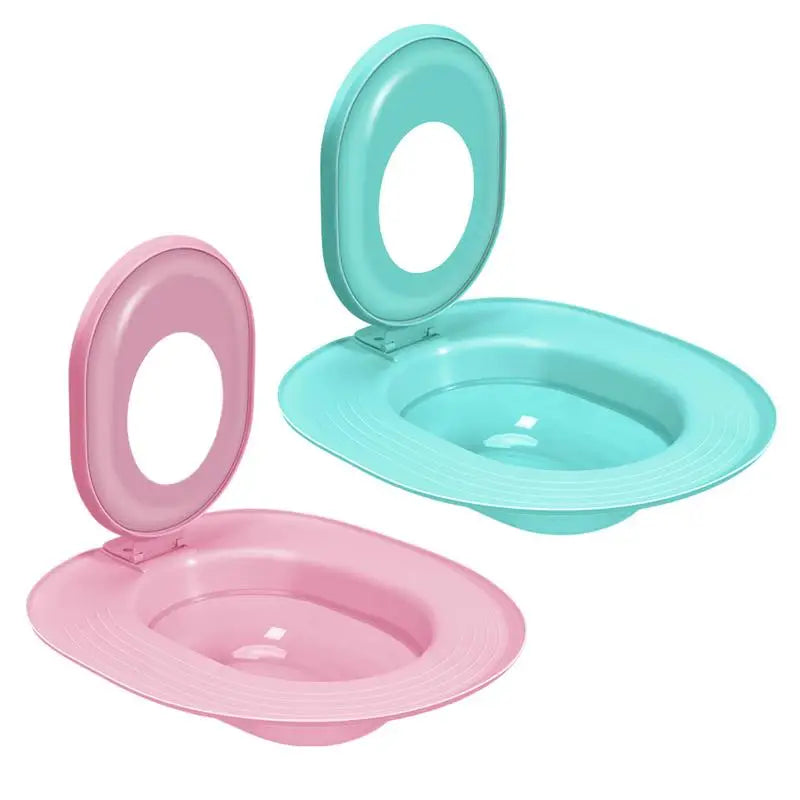 Toilet and Litter Box Trainer - Cat - (Reusable Urinal Seat) - (Pink, Blue)