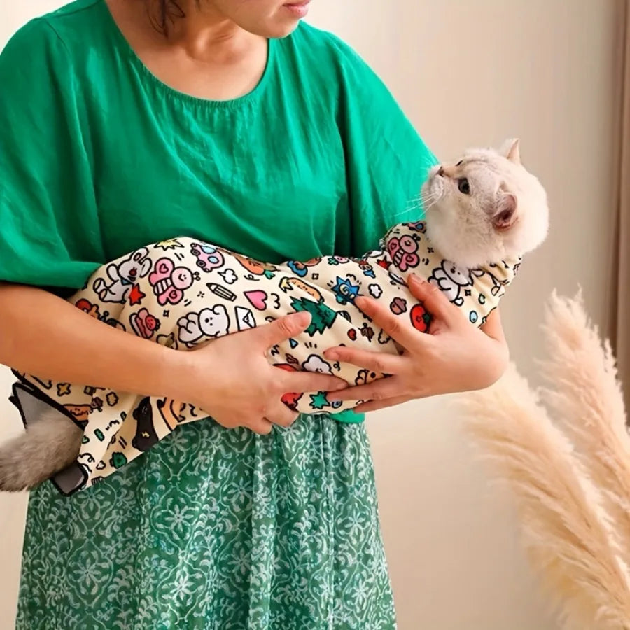 Swaddle Wrap - Cat - (Perfect for Grooming) - (Anti-Escape) - (Calming) - (S-2XL) - (2 Patterns)