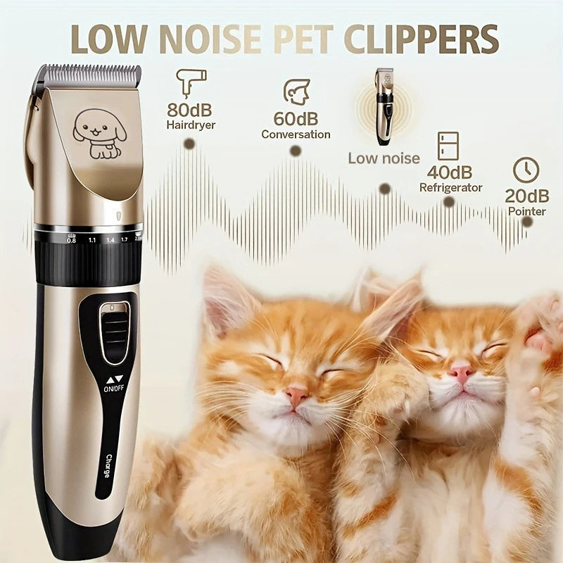 Electric Precision Grooming Kit - Dog Cat - (Professional) - (Rechargeable)